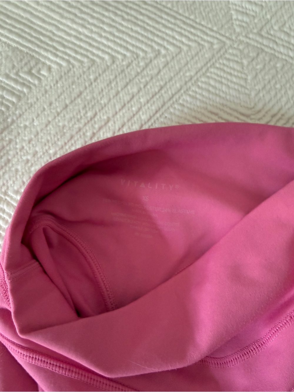 Vitality Cloud Pink Strappy Sports Bra and High-Waist Leggings Set - Picture 3 of 3